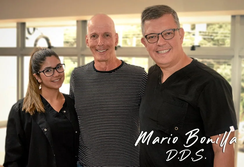 Patient with Dr. Mario Bonilla at New Smile Costa Rica